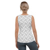 White Patterned Tank Top